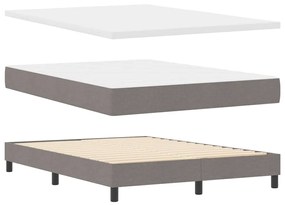 Boxspring ágy matraccal matracmal Tópszínű 140 x 190 cm szövet