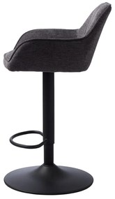 Sötétszürke állítható magasságú bárszék Nolan – Unique Furniture
