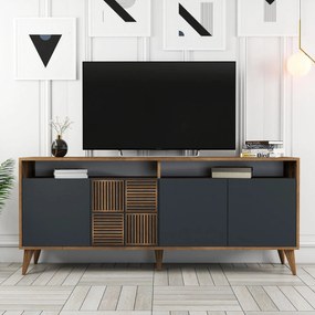 Konzolasztal Milan - Walnut, Anthracite