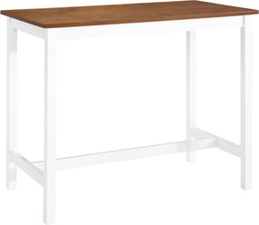 vidaXL tömör fa bárasztal 108 x 60 x 91 cm