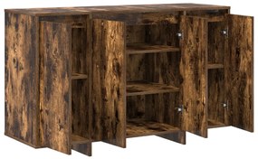 Füstölt tölgy vitrine Füstölt tölgy Szerelt fa 120 x 41 x 75 cm