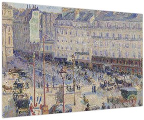 Kép - Camille Pissarro, The Place du Havre, reprodukciók (90x60 cm)