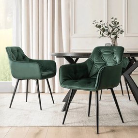 Zöld Bársony Étkezőszék. MODESTO