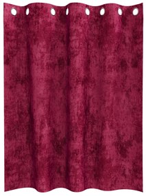 Bársonyfüggönyök Burgundi vörös Poliészter 140 x 140 cm Függöny