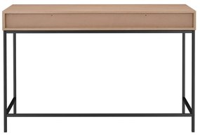 Íróasztal tölgyfa dekoros asztallappal 50x120 cm Celine – Støraa