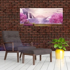 Tó képe (120x50 cm)