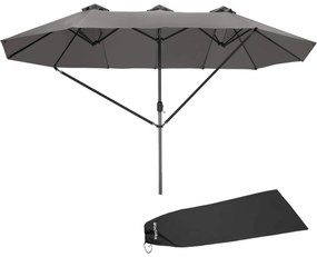 TecTake GmbH 404256 silia 460x270cm napernyő 3 széltetővel - szürke