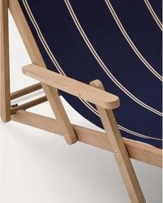 Kék tömörfa kerti napozóágy Vilara – Kave Home