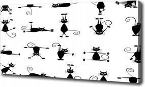 Vászonkép Macskák illusztráció 120x60 cm