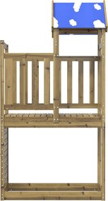 Játék Torny Barna 110.5 x 52.5 x 215 cm Szilárd Impregnált Fa