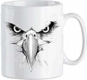 Bögre vagány nyomott mintás Sas Fej Kerámia 330 ml