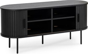 TV Állvány Fekete színben. 2 ajtós. TRISH 120 cm