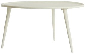 Krémszínű fém kerek dohányzóasztal ø 67,5 cm Babina – Light &amp; Living