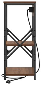 Éjjeli Szekrények 2 pcs barna tölgy 41 x 31 x 76 cm Faanyag