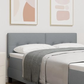 LED Fejtámla Gombos Ráncolt Világosszürke 72 cm Szövet