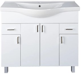 VivaStyle EKONOMIK 100 lábon álló fürdőszobabútor Sanovit ALBATROS 10100 mosdókagyló 99,5x46,5cm