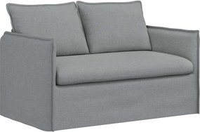 vidaXL Kanapé Világosszürke 136 x 82 x 85 cm szövet