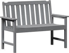 vidaXL Kerti pad Világosszürke 120 x 59 x 88 cm HDPE