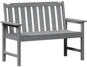 vidaXL Kerti pad Világosszürke 120 x 59 x 88 cm HDPE