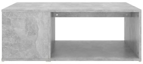 Betonszürke szerelt fa dohányzóasztal 90 x 67 x 33 cm