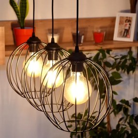 MERCURE LED csillár 3xE27/15W/230V, kábelre szerelhető