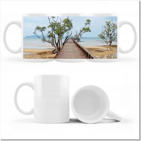 Fényképes bögre Segítség a strandon