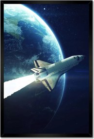 Poszterek keretben 40x60 Űrhajó Föld