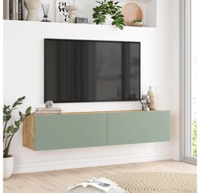 TV asztal/Szekrény France 10 (atlanti fenyő + zöld) . 1102135