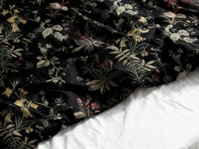 Renforcé pamut ágyneműhuzat FLORWELLA fekete Ágyneműhuzat mérete: 70 x 90 cm | 140 x 220 cm