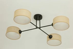 Brilagi - Felületre szerelhető csillár VIRGO 4xE14/40W/230V bézs/fekete