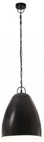 kerek fekete ipari függőlámpa 25 W 32 cm E27