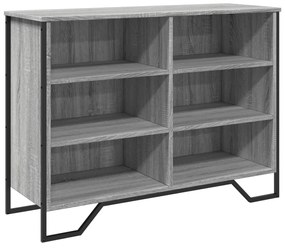 szürke sonoma színű szerelt fa tálalószekrény 101x35,5x74,5 cm