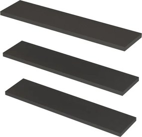 Fali polc szett 3db, antracit