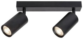 Rabalux 2085 - SOLO mennyezeti spotlámpa 2xGU10/25W/230V fekete