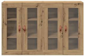 Fali Szekrények 2 db Művészi Tölgy 69,5x34x90 cm Mérnöki Fa
