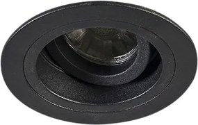 Okos süllyesztett spotlámpa fekete kerek WiFi GU10-zel - Chuck