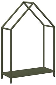 olívazöld hidegen hengerelt acél tűzifatároló 60x25x90 cm