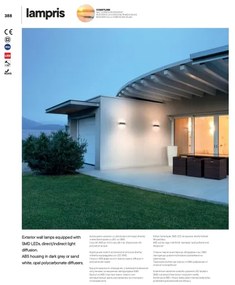 Redo 90373 - LED Kültéri fali lámpa LAMPRIS LED/13W/230V IP65 fehér