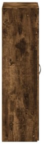 füstös tölgy színű szerelt fa irattartó szekrény 60x32x115 cm