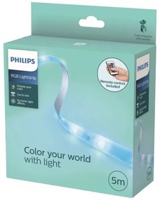 Philips - LED RGB fényerőszabályozható szalag 5m LED/12W/230V + távirányító