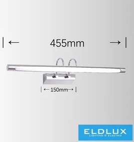 UNIVERSO fali lámpa 12w 1080lm CCT 455mm króm IP40