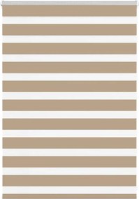 vidaXL zebrafüggönnyel homokbarna szövetszélesség 110,9 cm poliészter