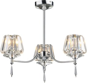 DAR LIGHTING SEL0350 SELINA Kristály Mennyezeti Lámpa Csiszolt Króm G9 IP20