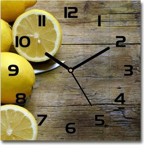 Üveg falióra Citrom a fán 30x30