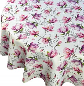 Abrosz Foltálló Tavaszi Rózsaszín Virágok Magnólia Kör Átmérő 140 cm