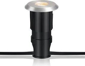 MARKSLÖJD 107716 GARDEN24 Kültéri Talajba Építhető Lámpa Ezüst LED IP44
