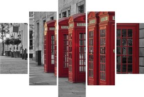 Kép - Londoni telefonfülkék (150x105 cm)
