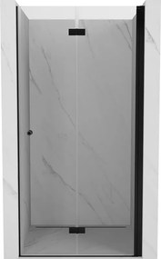 Mexen Mist-F összecsukható zuhanyajtó jobb 65 cm, átlátszó, fekete - 8A6-065-000-70-00-P
