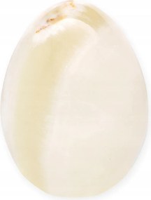 Dekorációs tojás Gyönyörű természetes kő Közepes 5 cm Világos Pakisztáni ónix