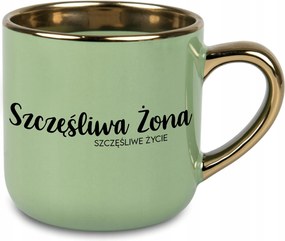 Bögre Nagy Zöld Boldog Feleség Ajándék Feleség Férj Pár Házasság